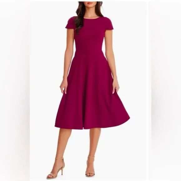 Dress the Population | Dresses | Dress The Population Nwtlivia Fit Flare Dress Size M The Color Dark Magenta | Poshmark Dress the Population | Dresses | Dress The Population Nwtlivia Fit Flare Dress Size M The Color Dark Magenta | Poshmark
